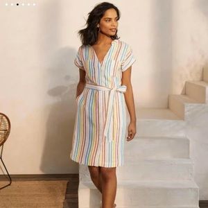 Boden Evie Linen shirt dress NWT